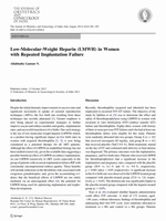Low-Molecular-Weight Heparin (LMWH) in Women with Repeated Implantation Failure